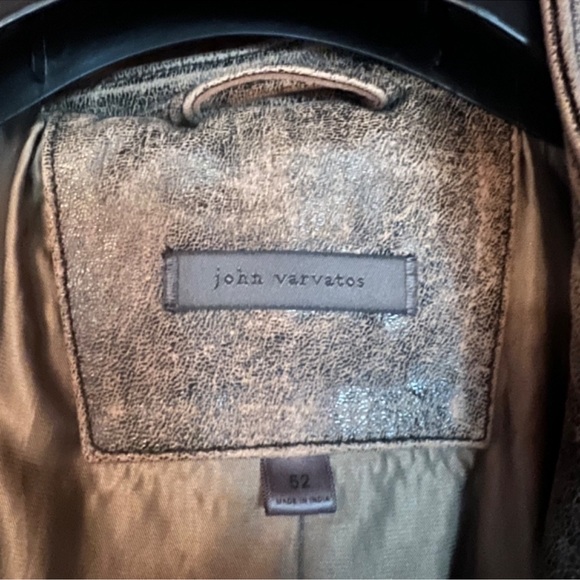 John Varvatos - James Racer Leather Jacket - Desert Sand - EU 52 / US 42 - Picture 5 of 7